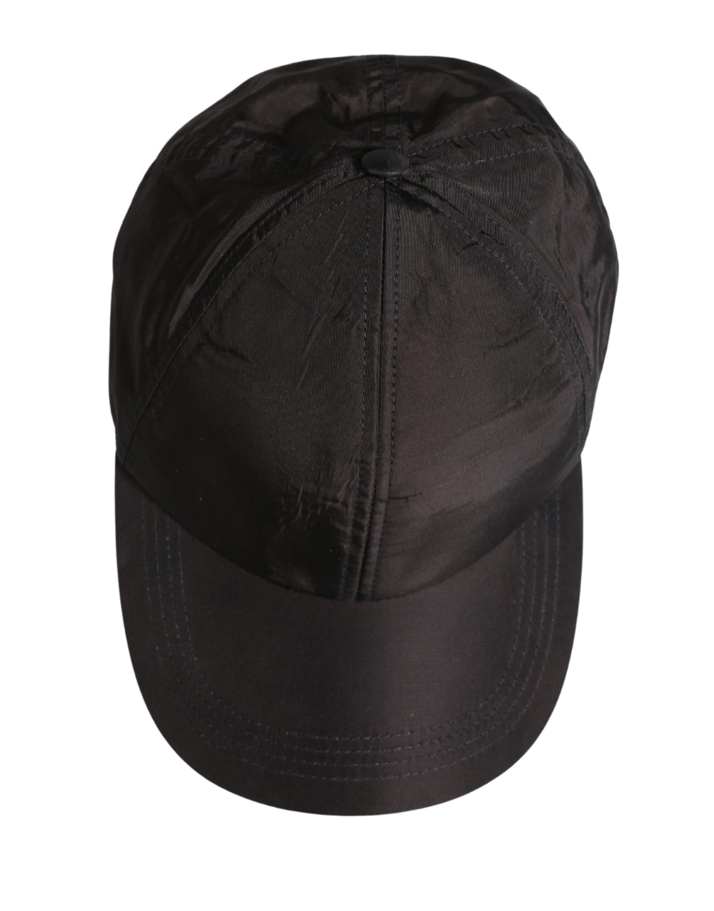 Men Black Cotton 6 Panels Baseball Cap Hat