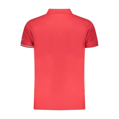 Red Cotton Mens Polo Shirt