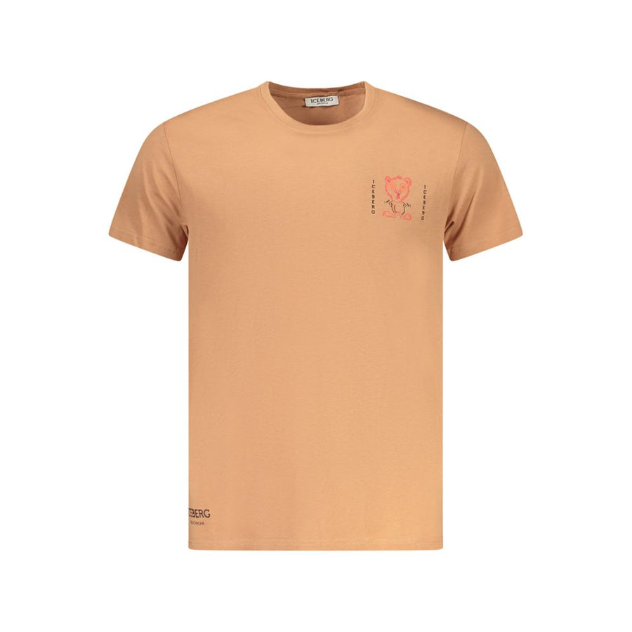 Marrone Cotton Men T-Shirt