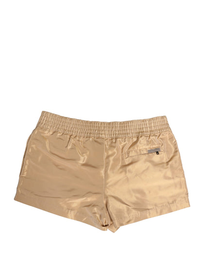Beige Polyester Men Boxer Shorts Underwear