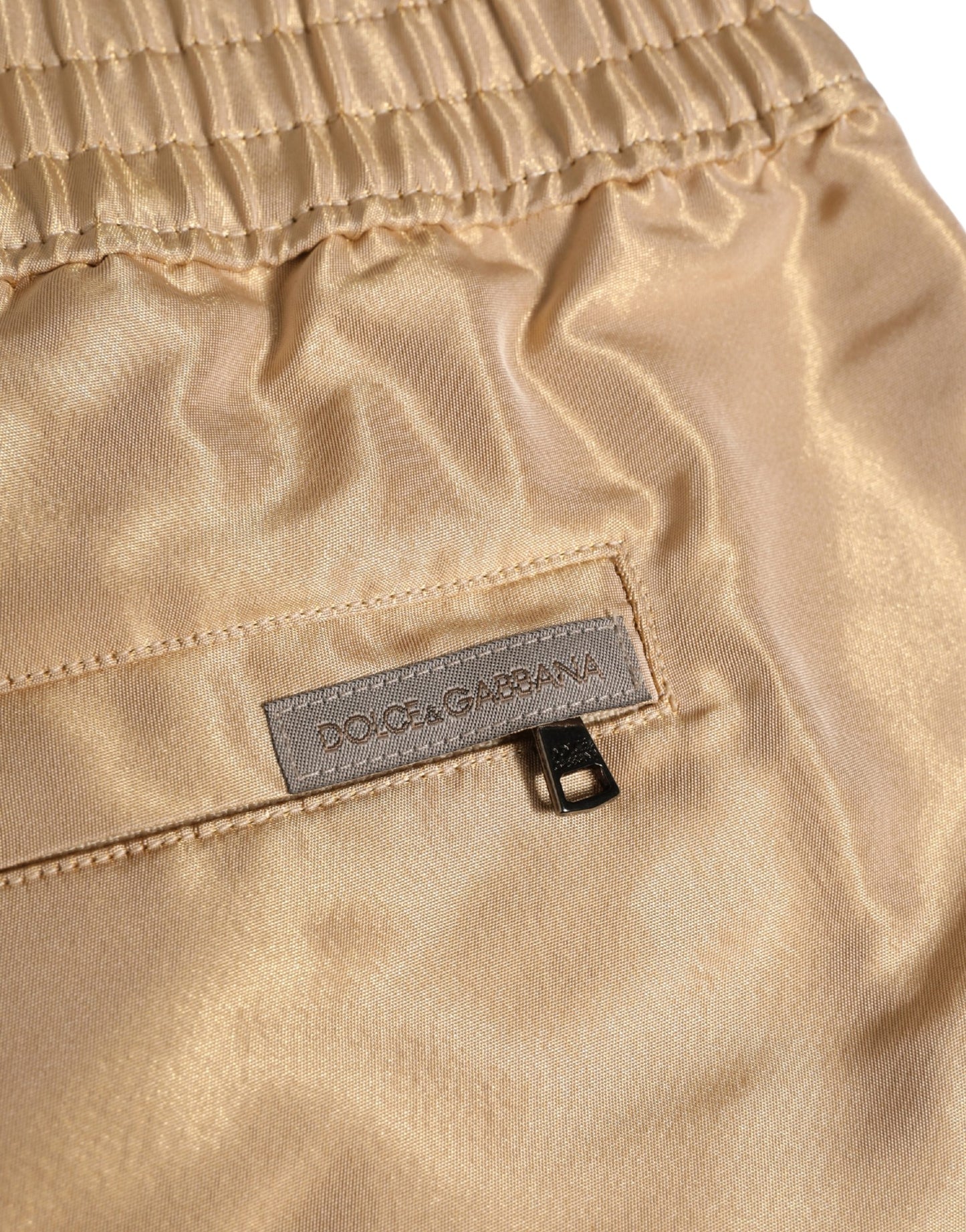 Beige Polyester Men Boxer Shorts Underwear