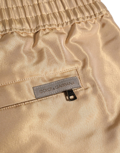 Beige Polyester Men Boxer Shorts Underwear