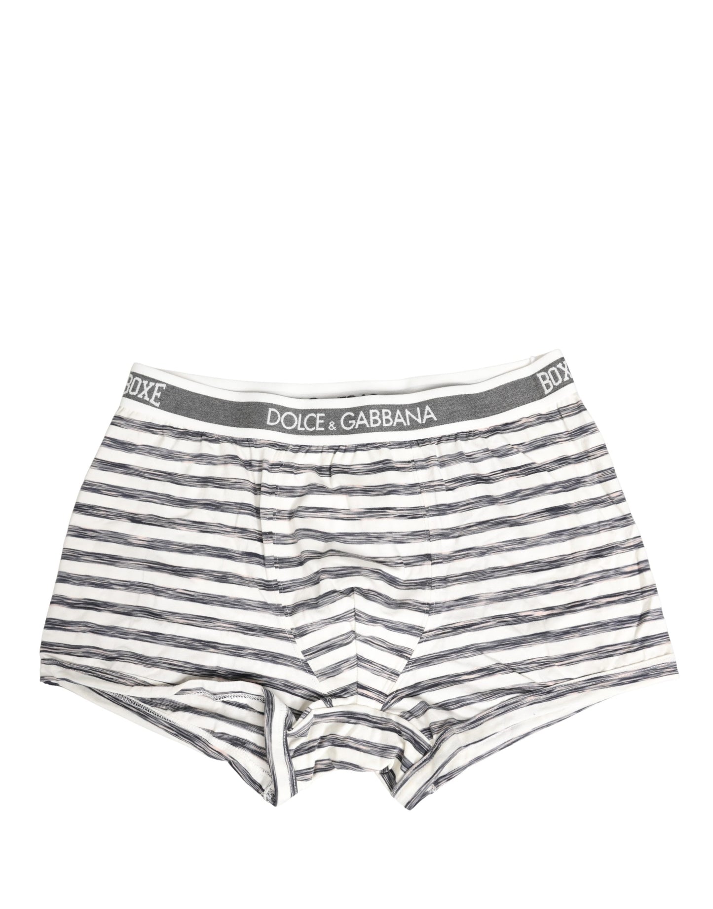 Gray White Stripes Men Regular Boxer Underwear