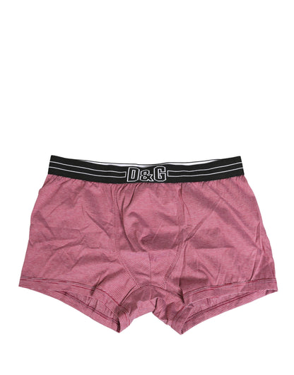Pink D&G Logo Cotton Regular Boxer Underwear
