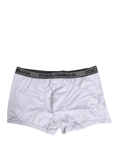 White Logo Cotton Men Regular Boxer Underwear