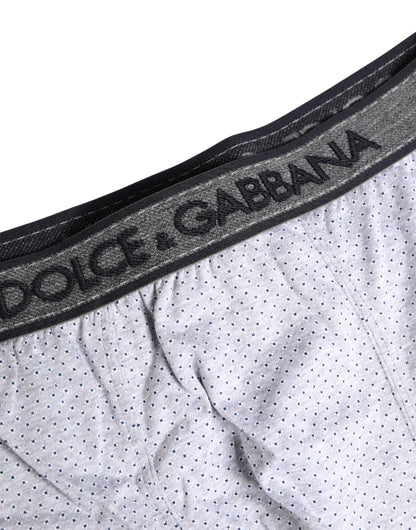 White Logo Cotton Men Regular Boxer Underwear