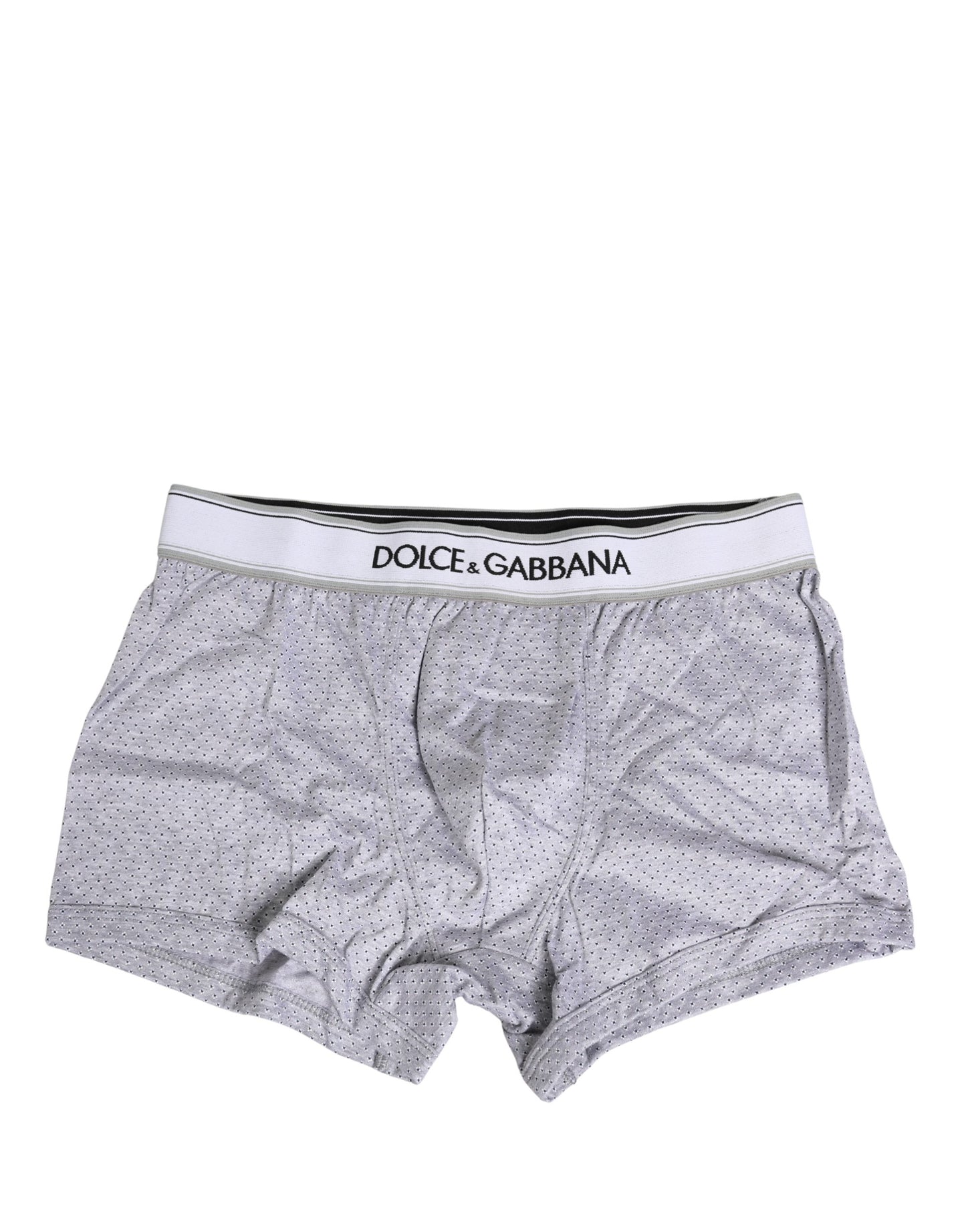 Gray Logo Cotton Men Regular Boxer Underwear