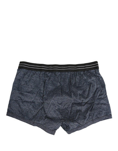 Dark Blue Logo Cotton Regular Boxer Underwear