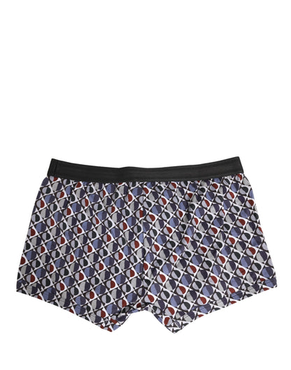 Multicolor Patterned Regular Boxer Underwear