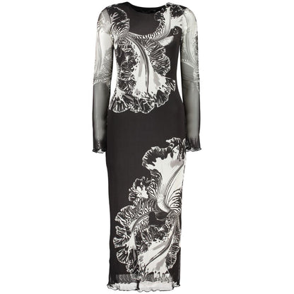 Black Polyester Women Dress