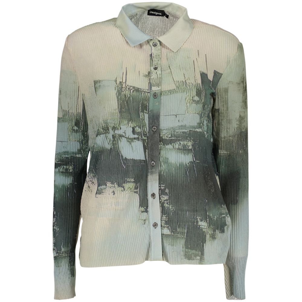 Verde Polyester Women Shirt