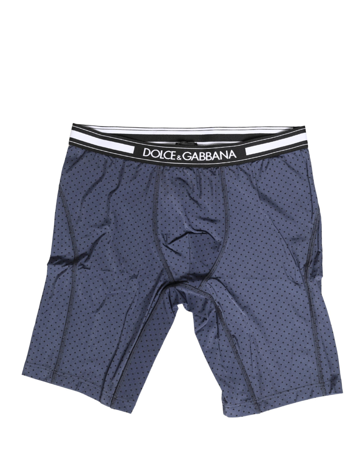 Dark Blue Polka Dots Men Bike Shorts Underwear