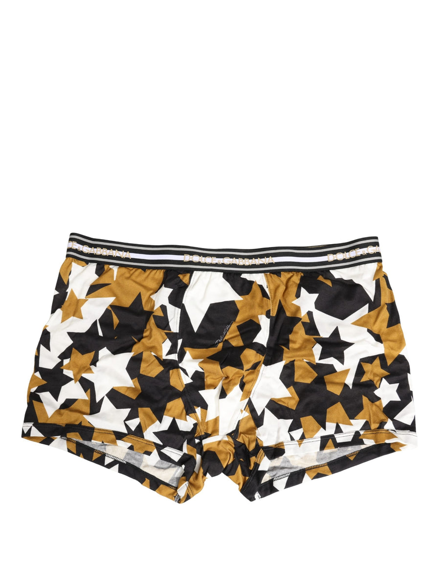 Multicolor Stars Print Regular Boxer Underwear