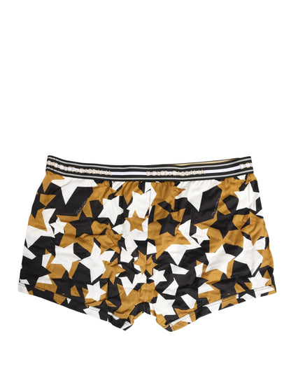 Multicolor Stars Print Regular Boxer Underwear