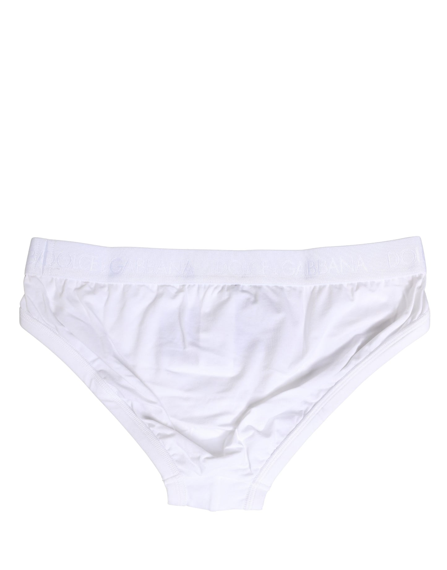 White Logo Waistband Cotton Men Brief Underwear