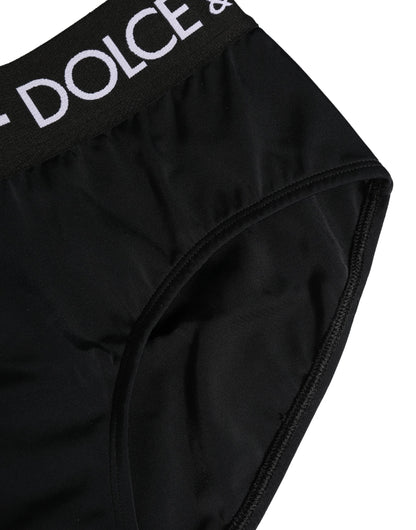 Black Nylon Stretch Coulotte Panty Underwear