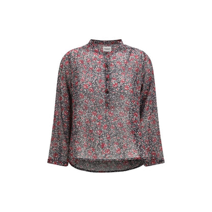 Purple Cotton Pattern Shirt