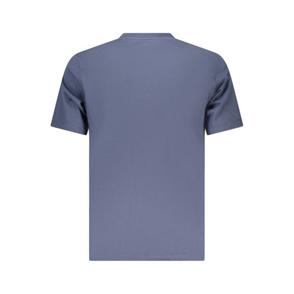 Blue Cotton Men T-Shirt