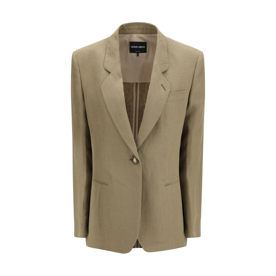 Brown Linen Coat