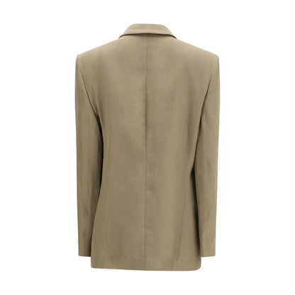 Brown Linen Coat