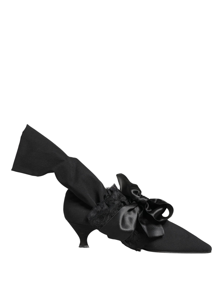 Black Suede Mid Calf Boots Shoes