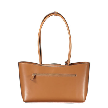 Marrone Poliuretano Women Handbag