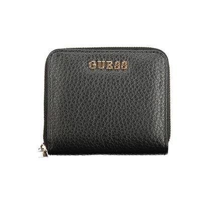 Black Polyurethane Women Wallet