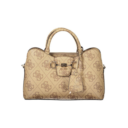 Black Polyurethane Women Handbag