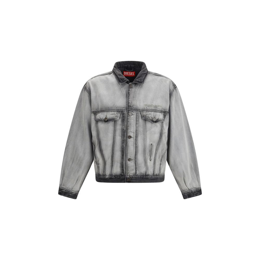 Gray Cotton Denim Jacket