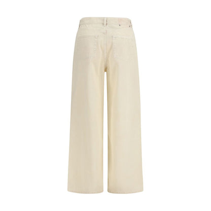 Bicolor Cotton Relaxed Fit Jeans