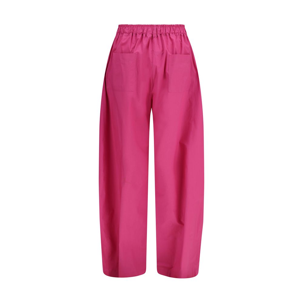 Multicolor Lyocell Casual Pants