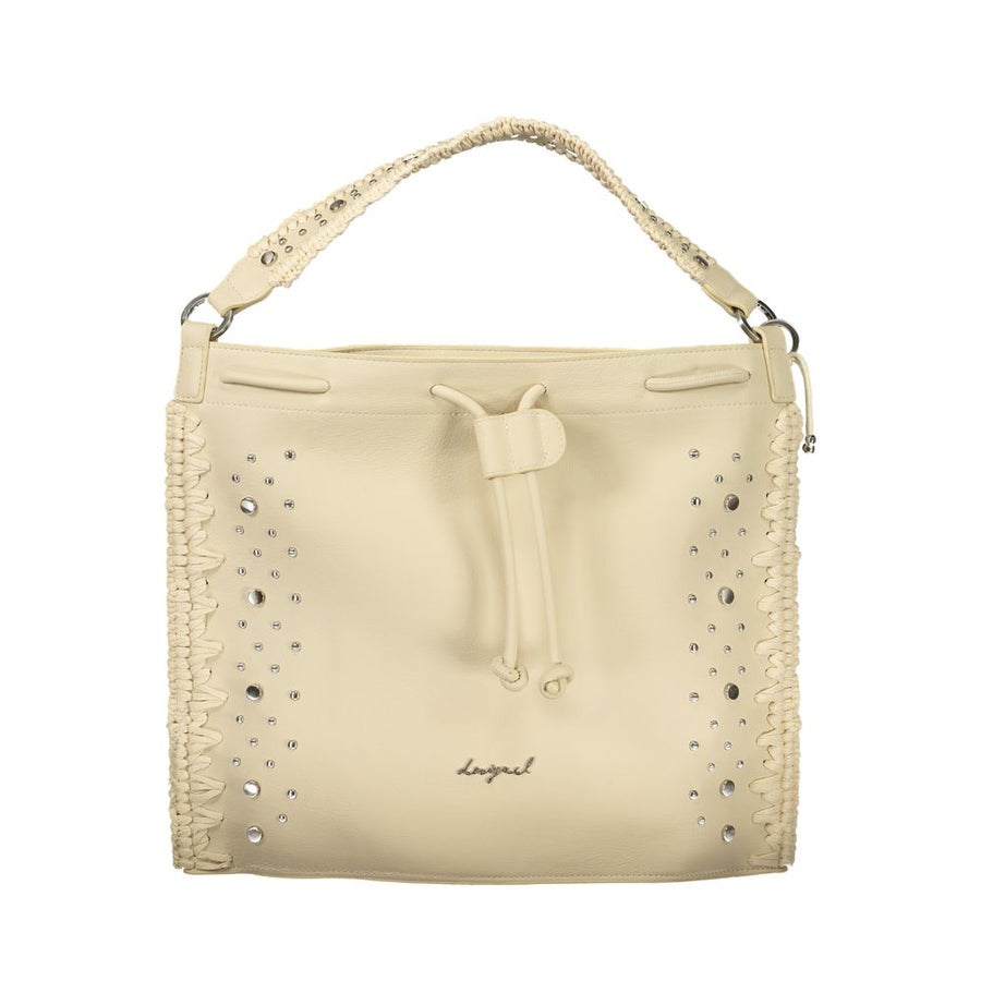 Bianco Poliuretano Woman Backpack