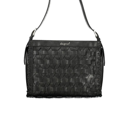 Black Polyurethane Women's Handbag
