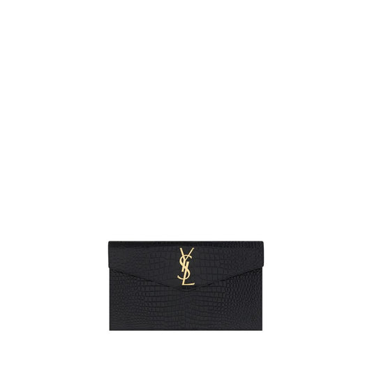Black Calf Leather Bos Taurus Clutch Bag