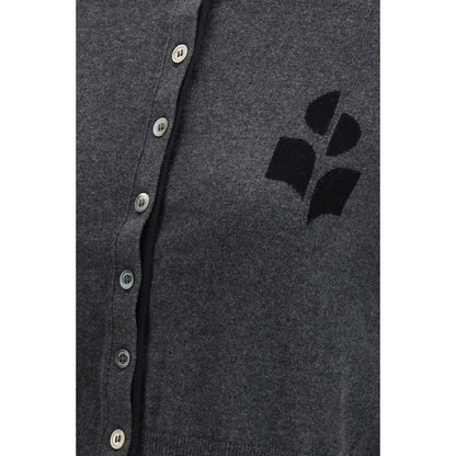 Gray Cotton Cardigan