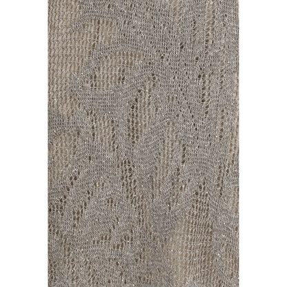 Gray Linen Casual Dress