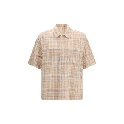 Orange Cotton Pattern Shirt