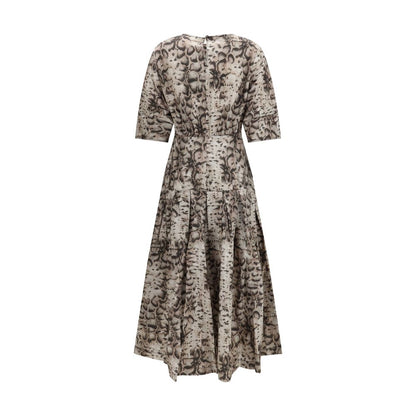 Multicolor Cotton Casual Dress
