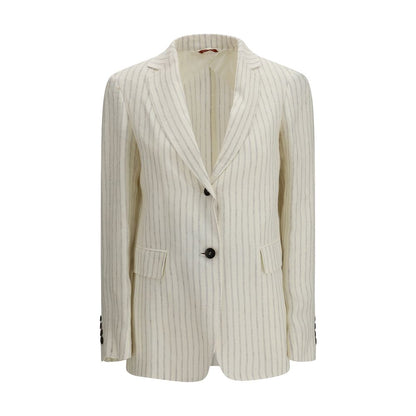 Beige Linen Blazer