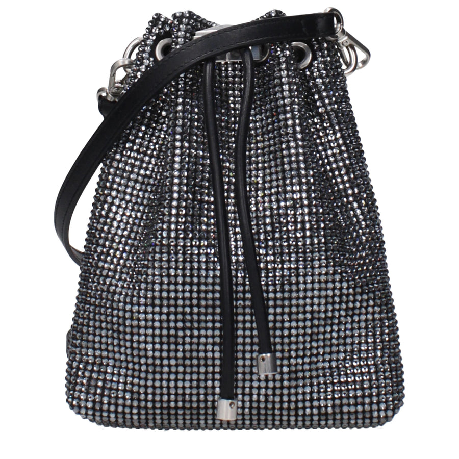 Black Satin Crossbody Bag