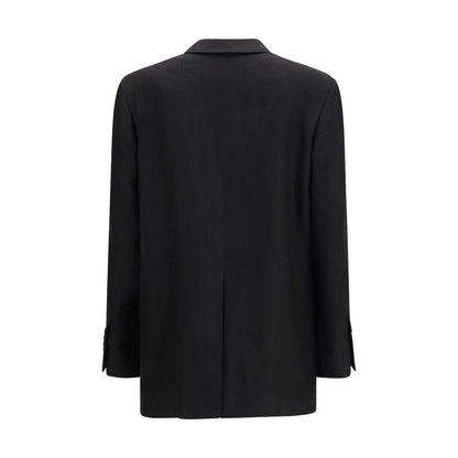 Black Linen Blazer