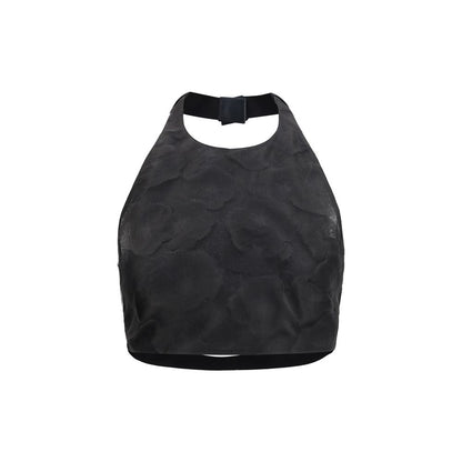 Black Silk Pattern Shirt