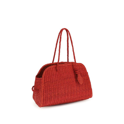 Multicolor Raffia Shoulder Bag