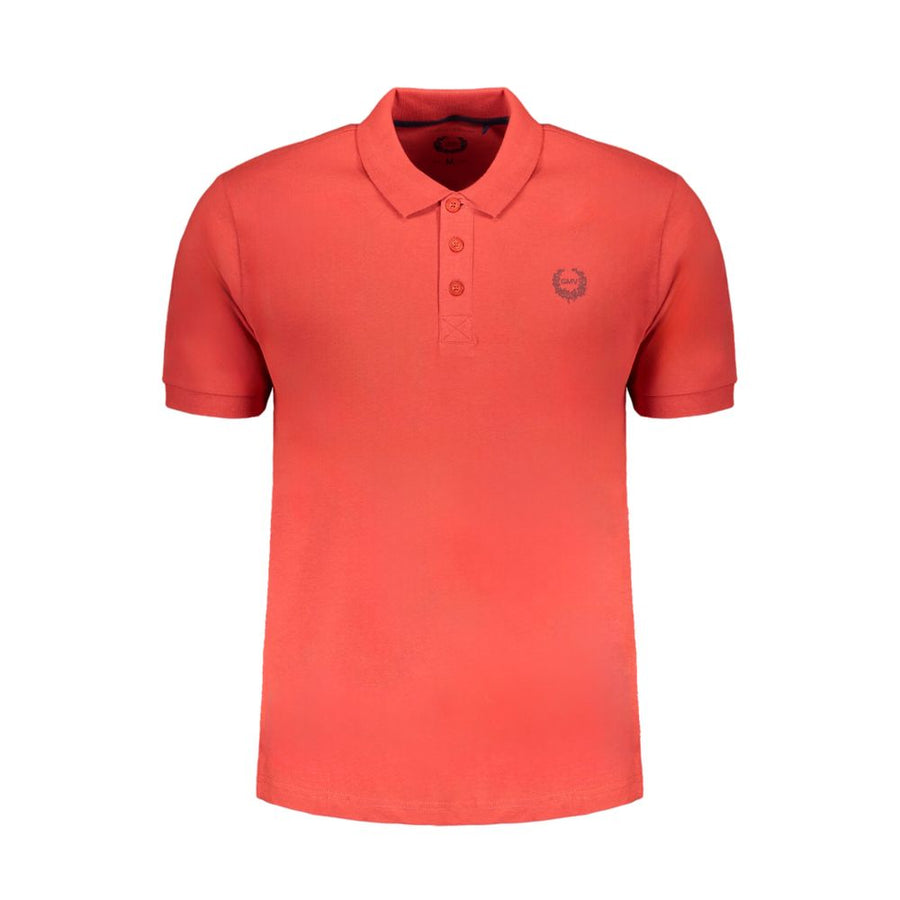 Red Cotton Men Polo Shirt