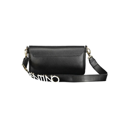 Black Polyurethane Women Handbag