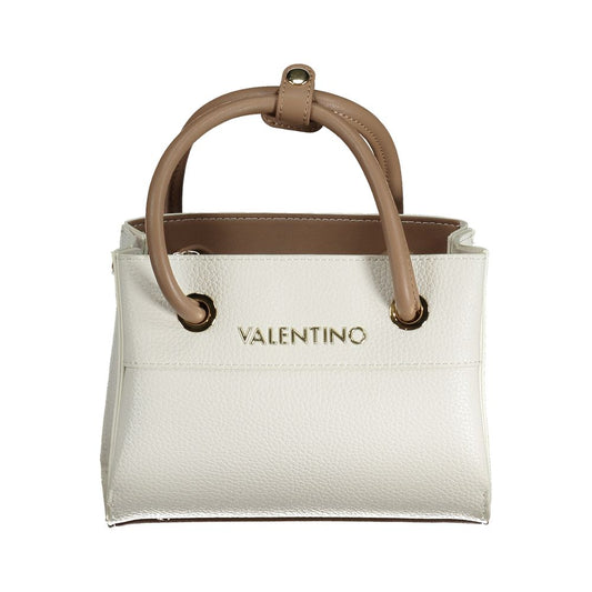 White Polyurethane Women Handbag