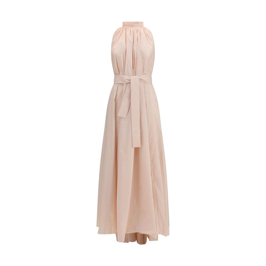 Multicolor Polyester Long Dress