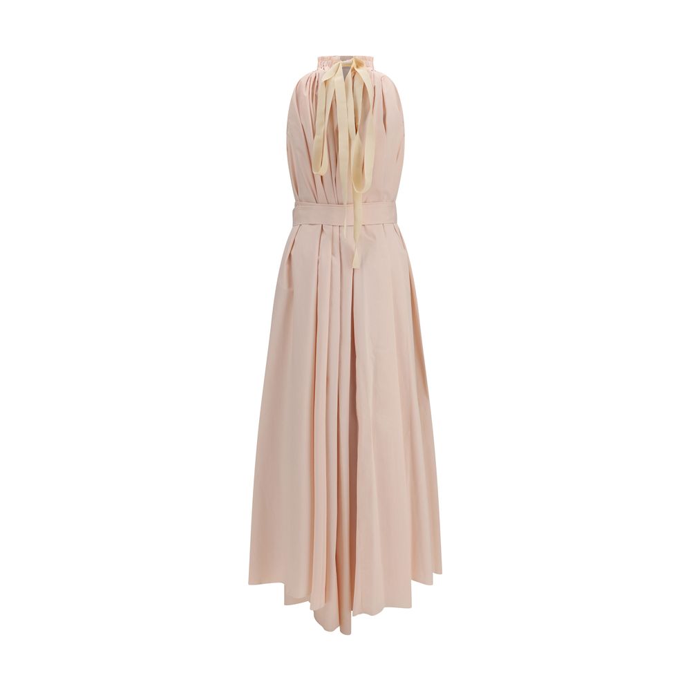 Multicolor Polyester Long Dress
