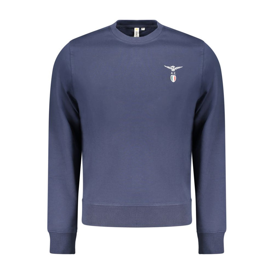 Blue Cotton Men's Sweatshirt
