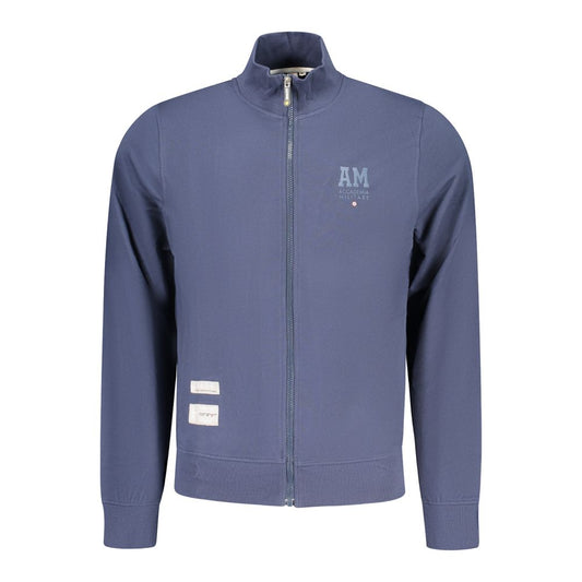 Blue Cotton Men Sweatshirt